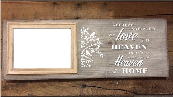 Items similar to Distressed memorial photo frame on Etsy