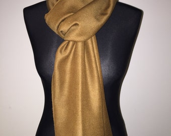 Pashmina Cashmere silk stole Brown
