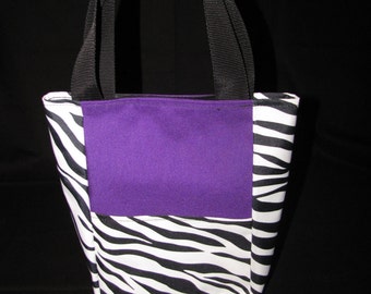 zebra lunch bag