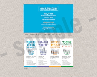 2-sided business cards // EDITABLE instant download // digital // Rodan+Fields inspired