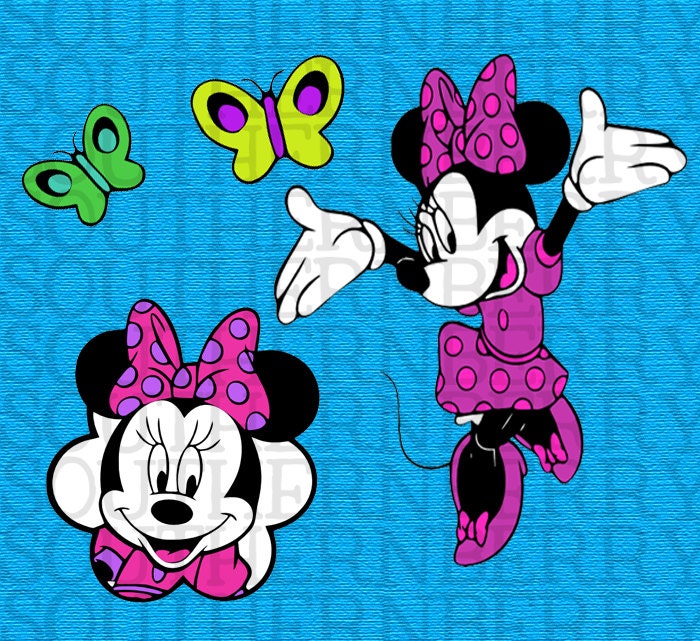 Download Minnie Mouse SVG and PNG Cut Files Disney by SouthernBerryCo