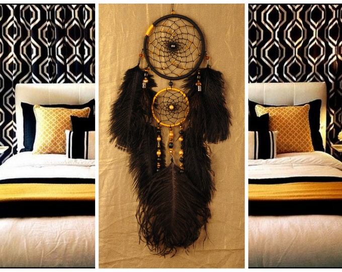 Dreamcatcher Gold of the Incas Dream Catcher Large Dreamcatcher Dream сatcher gift idea dreamcatcher boho dreamcatchers wall handmade gift