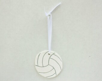 Volleyball Ornament, Personalized Volleyball Gift, Volleyball Favors, Volleyball Party Favor, Volleyball Player Gift, Volleyball Decor