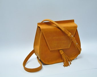 Small leather bag, leather crossbody, crossbody bag and purse, women leather bag, leather handbag, leather shoulder bag, small crossbody