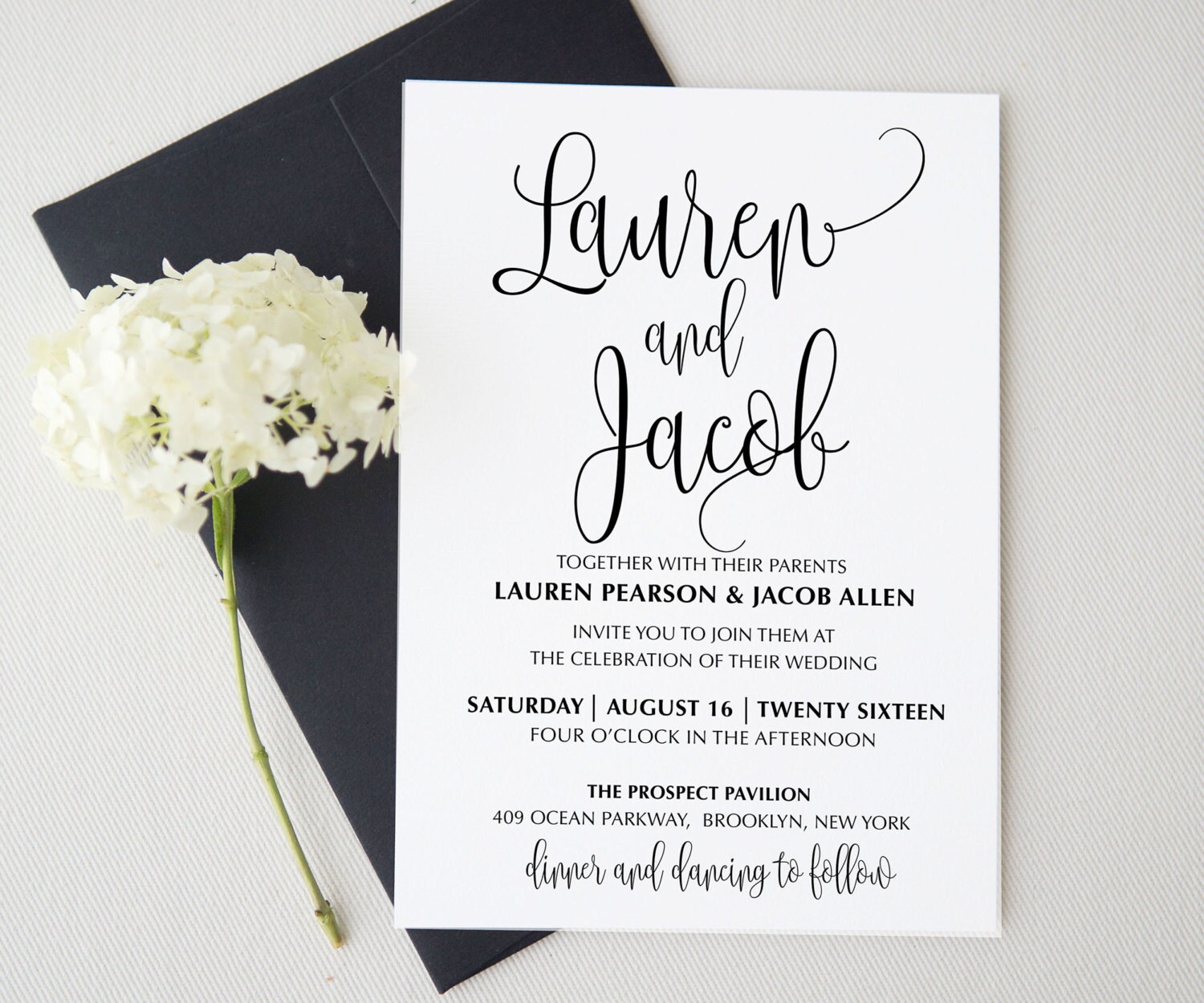 Wedding invitation template . Printable by