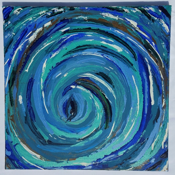 20x20 Acrylic Abstract Painting Swirl
