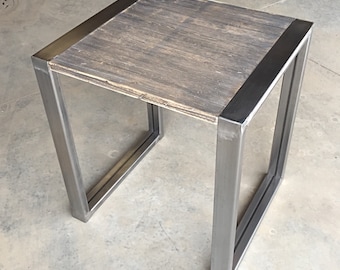 Modern industrial side table