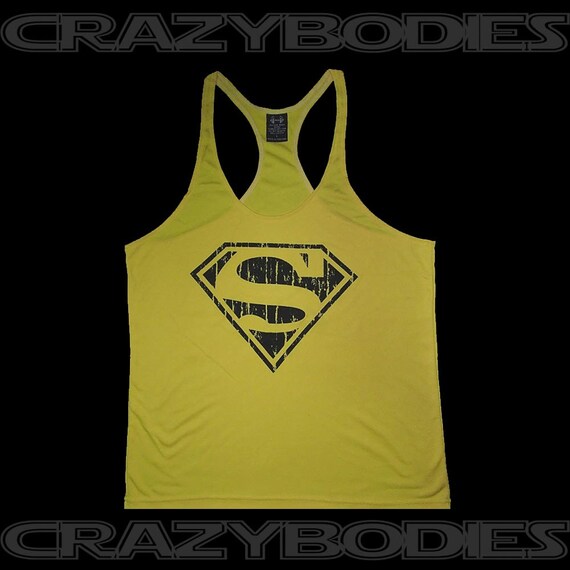 Download Superman Logo Men's Workout Tank Top Gym Stringer by ...