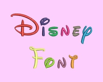 Disney Embroidery Font - 5 Size Embroidery Designs Monogram Fonts BX Fonts ~ INSTANT DOWNLOAD ~ Machine Embroidery Pattern