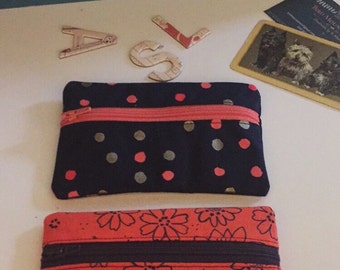 Polka Dot Coin Purse/ Wallet
