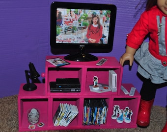 American Girl Doll 18 inch TV DVD Player Movies and More