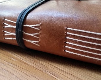 A5 Moleskine Leather travel journal, travelers notebook, travelogue, wedding gift,honeymoon, bucket list, graduation gift,envelope pockets