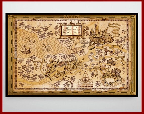 Harry Potter Harry Potter Map The Wizarding By