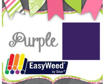 12"x15" Purple Siser Heat Transfer Vinyl Sheet. Iron On Vinyl. HTV. T-Shirt Vinyl. Heat Press Vinyl