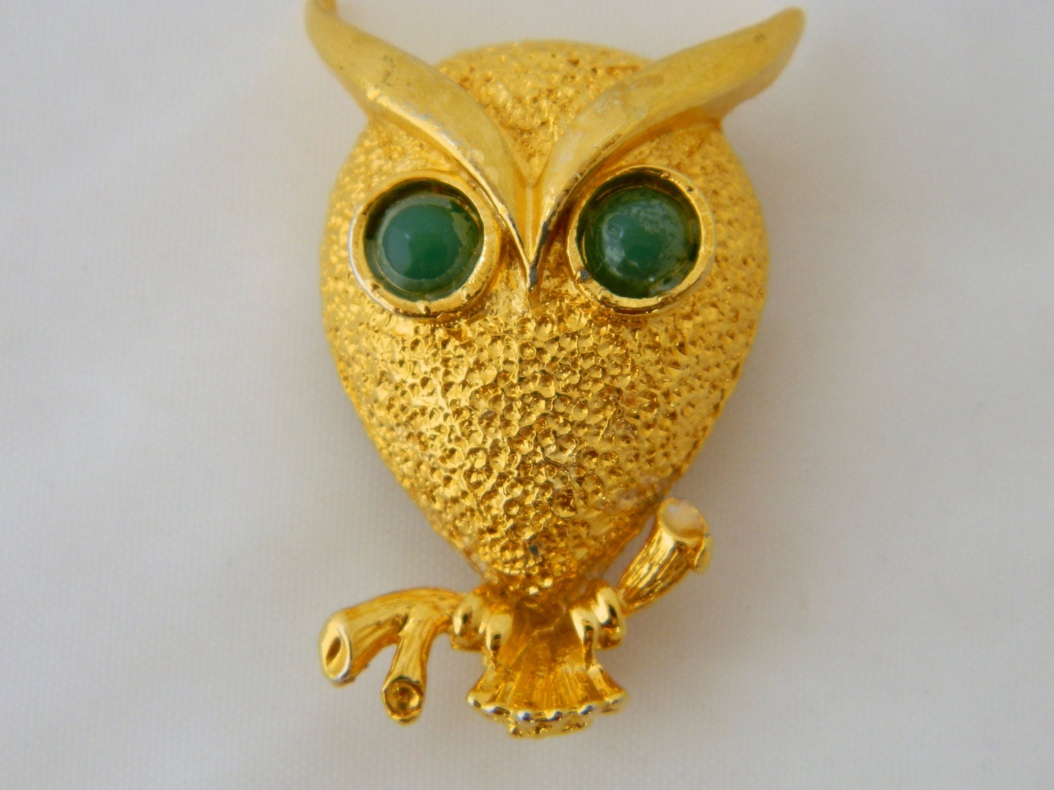 Vintage Owl Brooch Vintage Owl Pin Owl Brooch Figural