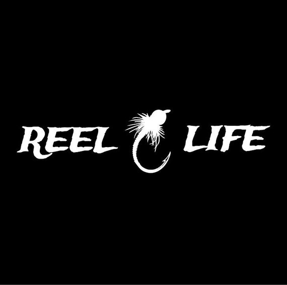 Items similar to Car Window Decal - "Reel Life" Fly Fishing Edition