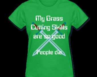 grass cutting t shirt