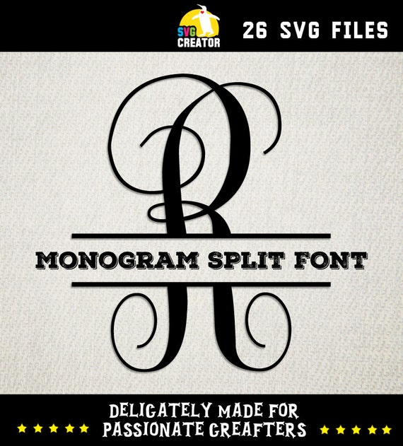 Download Monogram kk Split Fonts SVG Split monogram svg font by ...