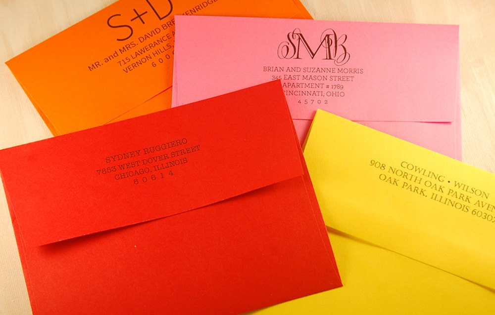 ADD 12 Envelope Return Address Printing Printed Return