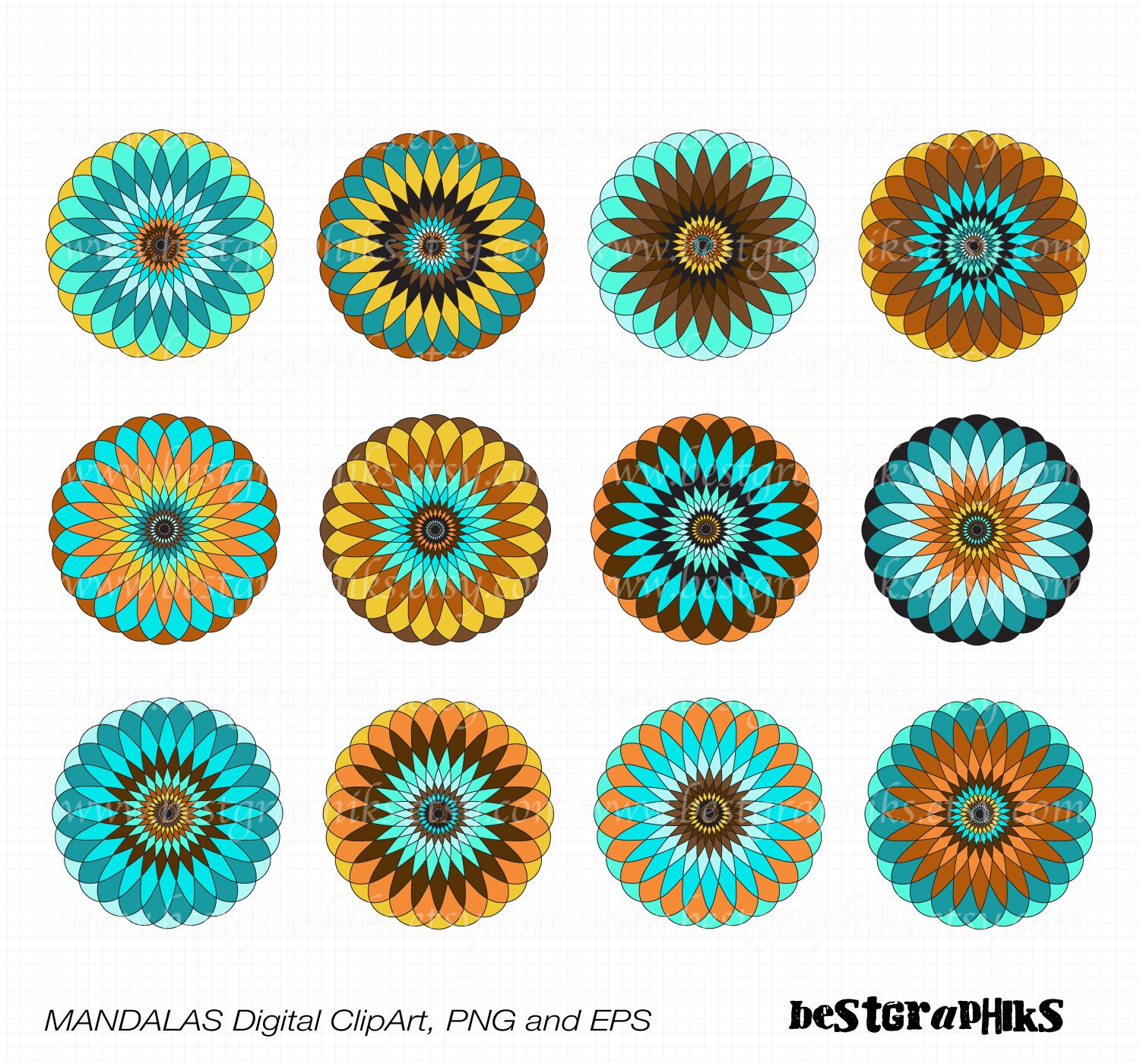 Download Mandalas Clip Art Mandalas Vector Clipart Mandalas