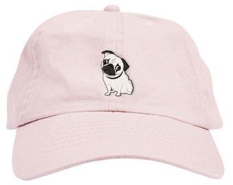 Pug Dad Hat Baseball Cap Low Profile