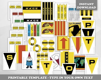 LIMITED TIME! - The Amazing Race party printables -- DIGITAL -- customizable clue cards and invitation, envelopes, signs, and more!