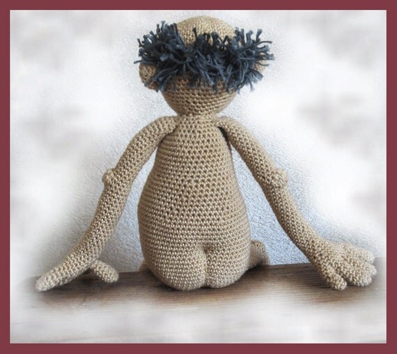 Dirty old man Gramps amigurumi doll crochet pattern