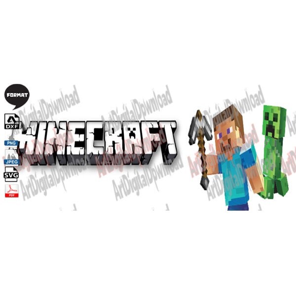 Download Minecraft Design Cutting File on Pdf Svg Png by ...