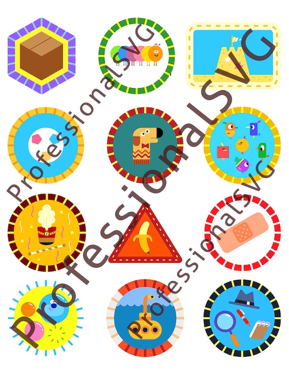 Hey Duggee Badges 37 to 48 Squirrel Club by ProfessionalSVG