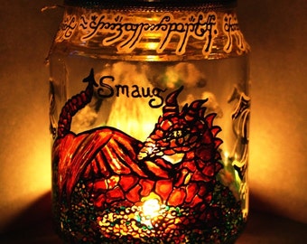 Smaug candle holder