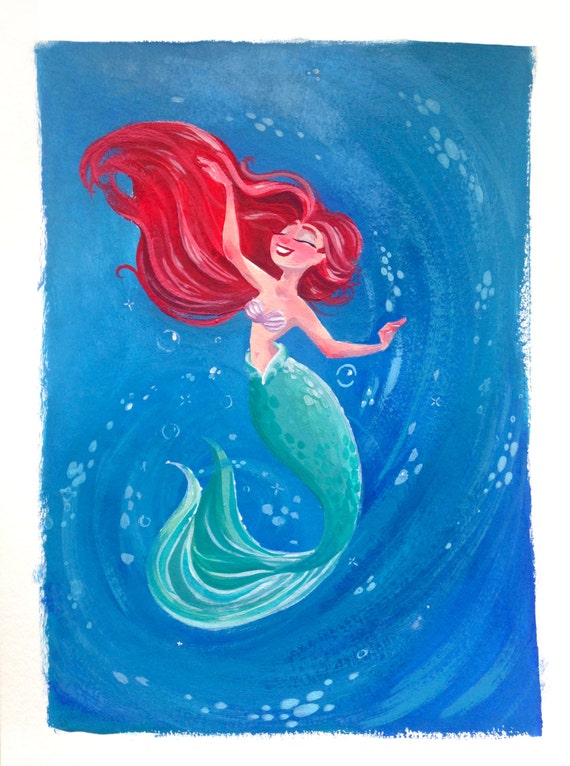 Items similar to Ariel Print on Etsy