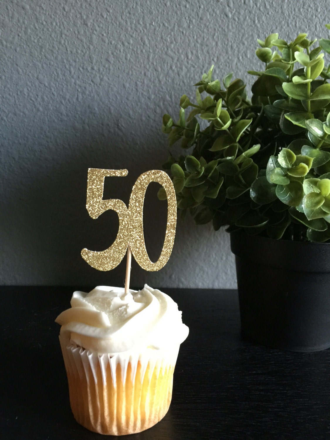 50th Birthday Cupcake Toppers 50th Birthday