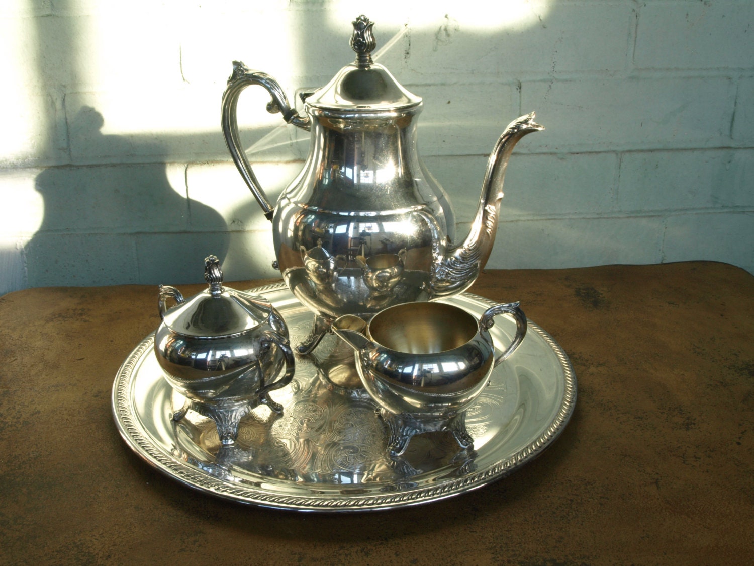 F.B. Rogers Silver Tea/Coffee Set Price Reduced