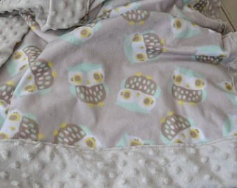 Poppy Elderberry Minky Blanket main image 1