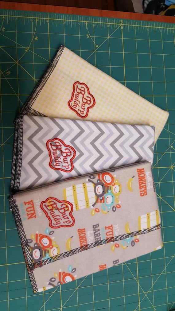 Items similar to Burp Buddy Burp Cloths, Prefolds, Diaper Inserts on Etsy
