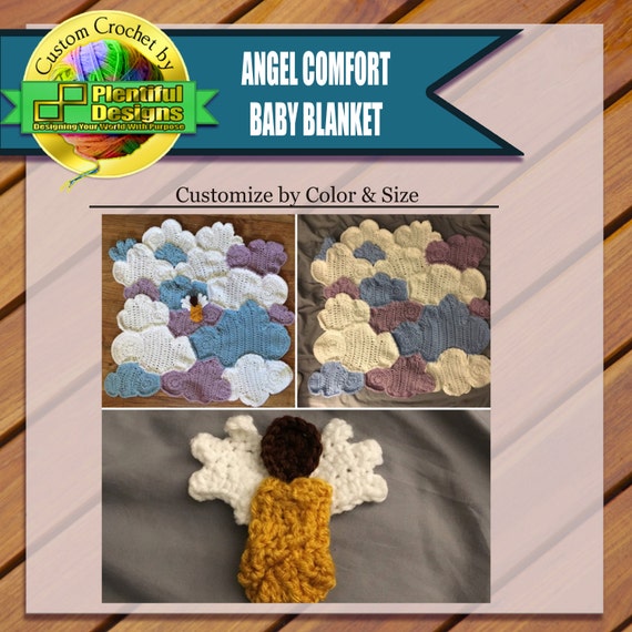 Angel Sympathy Gifts Crochet Blankets Crochet by CustomCrochetByPD