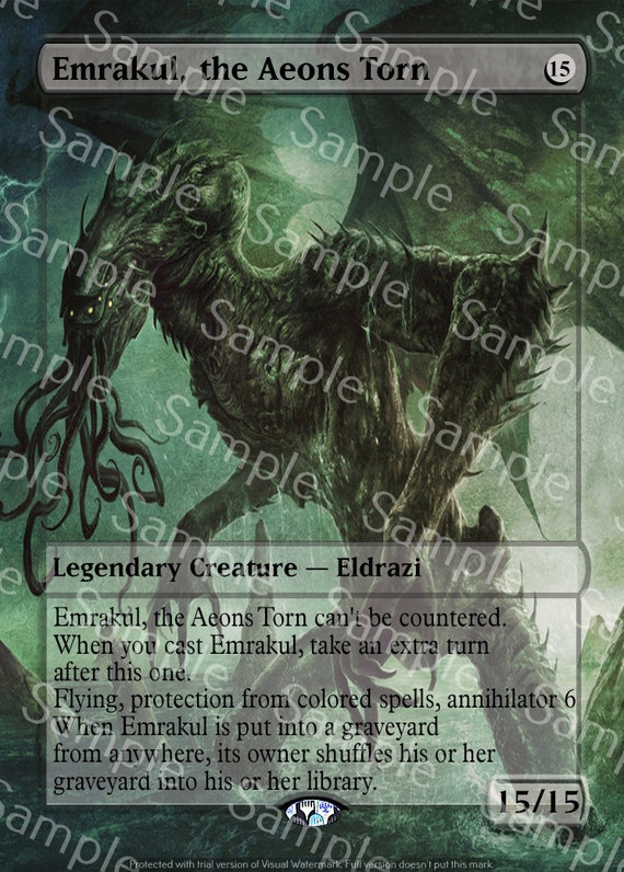 Magic the Gathering MTG Altered 1x Emrakul the Aeons Torn