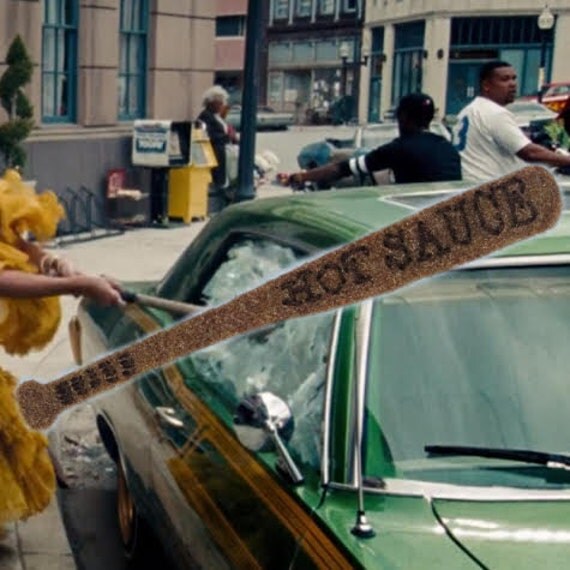 BEYONCE HOT SAUCE baseball bat Patch