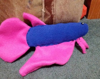 custom betta fish plush