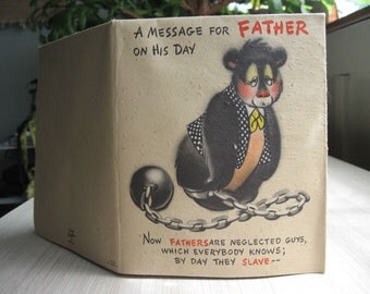 Hallmark / Hall Brothers Rufftex Father's Day card - 1950's