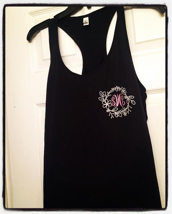 Monogrammed Vine Tank