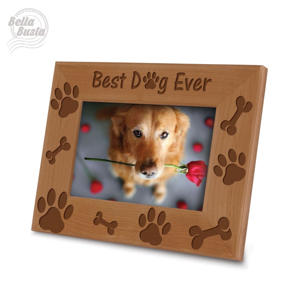 best-dog-ever-picture-frame-dog-picture-frame-doggie-paw