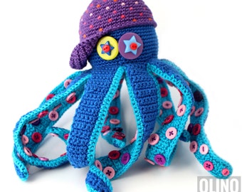 OCTOPUS Crochet Pattern PDF - Crochet octopus pattern Amigurumi octopus pattern Sea creature pattern Crochet ocean toy Nautical toy patterns