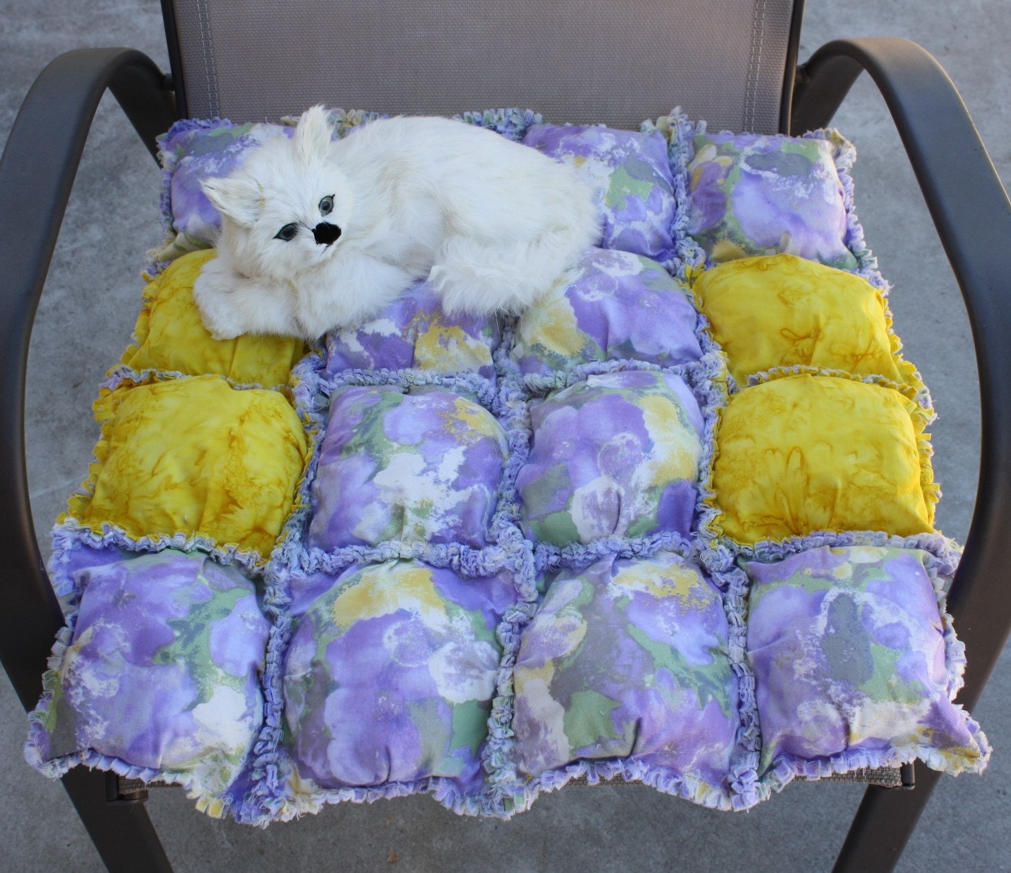 ON SALECat Bed Puffy Quilt Purple Cat Bed Travel Cat