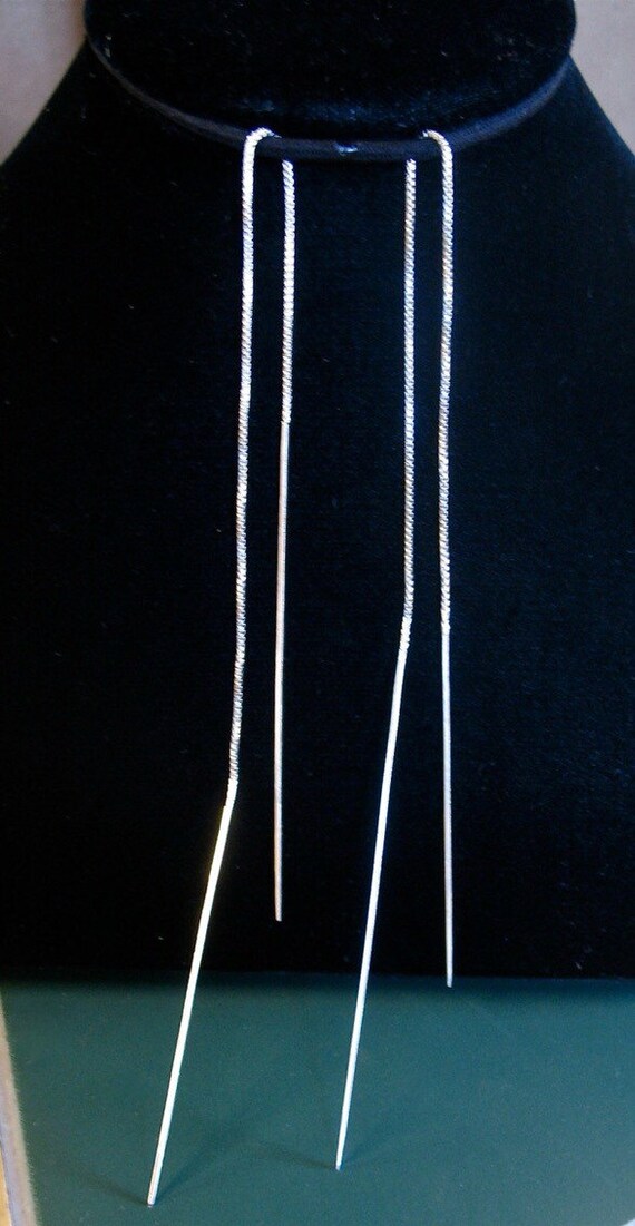 Thread and needle earrings Clearance