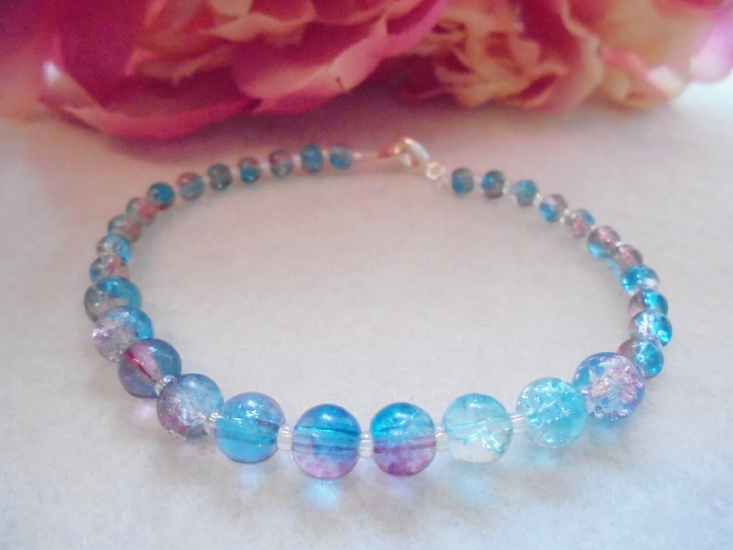 Child Ankle Bracelet Little Girl Ankle Bracelet Pink and