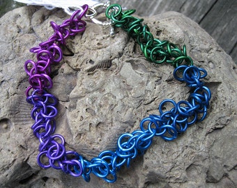 Shaggy Weave Chainmaille Bracelet CB103