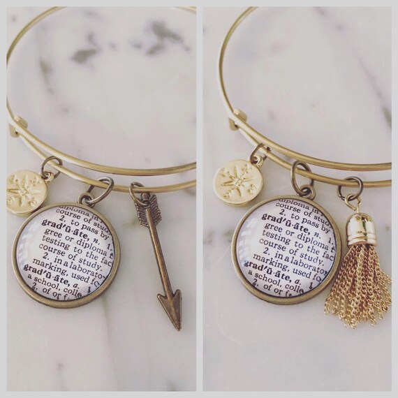 Graduation Definition Charm Bracelet Personalized Definition