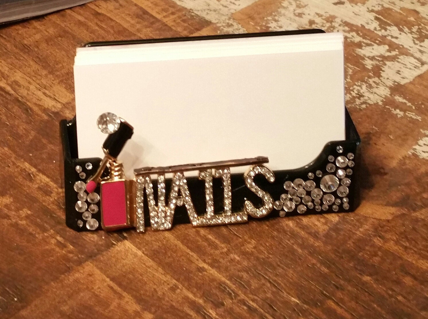 Nail Tech Nails Business Card Holder