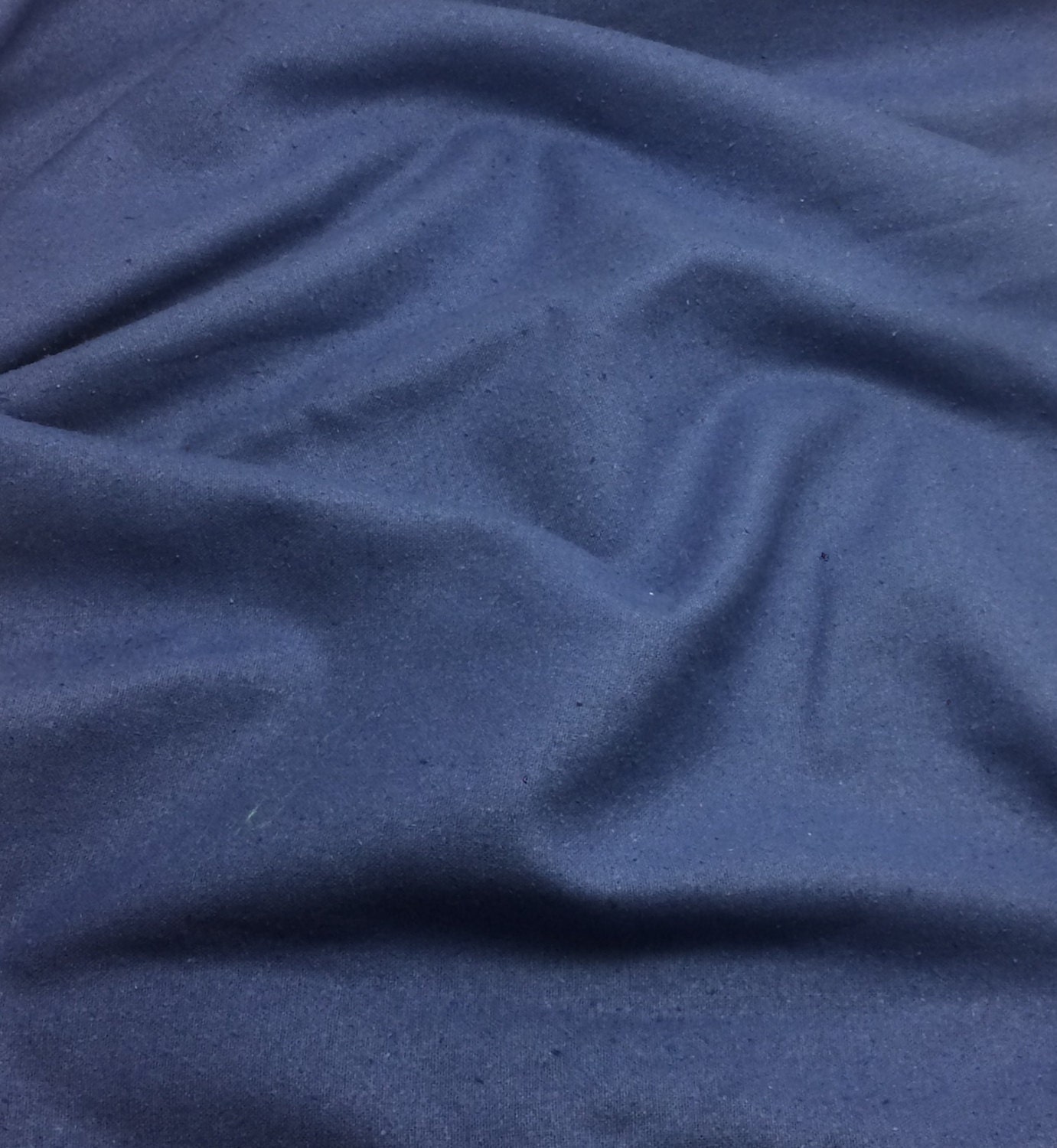 PERIWINKLE Raw Silk Noil Fabric 1/2 Yard